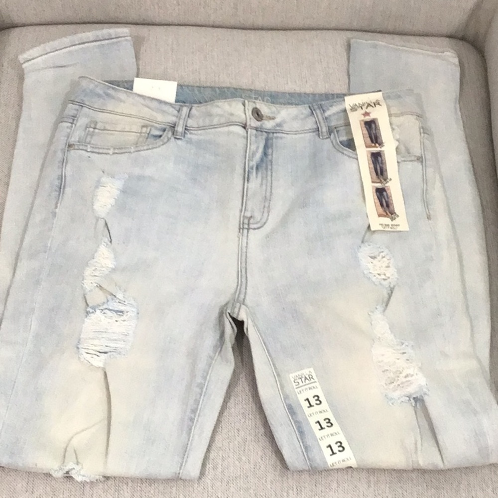 🆕 Vanilla Star Distressed Skinny Jeans Mid Rise